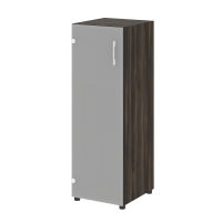 Шкаф средний узкий левый (1 средний фасад стекло) Yalta LT.SU-2.4 L/R дуб мали